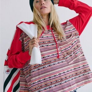 FP Movement Hot Shot Printed Nordic Layer Top NWOT